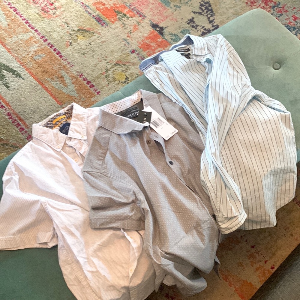 3 small and xs button ups